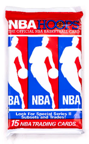 1990 NBA Hoops Basketball Pack (15 Cards)