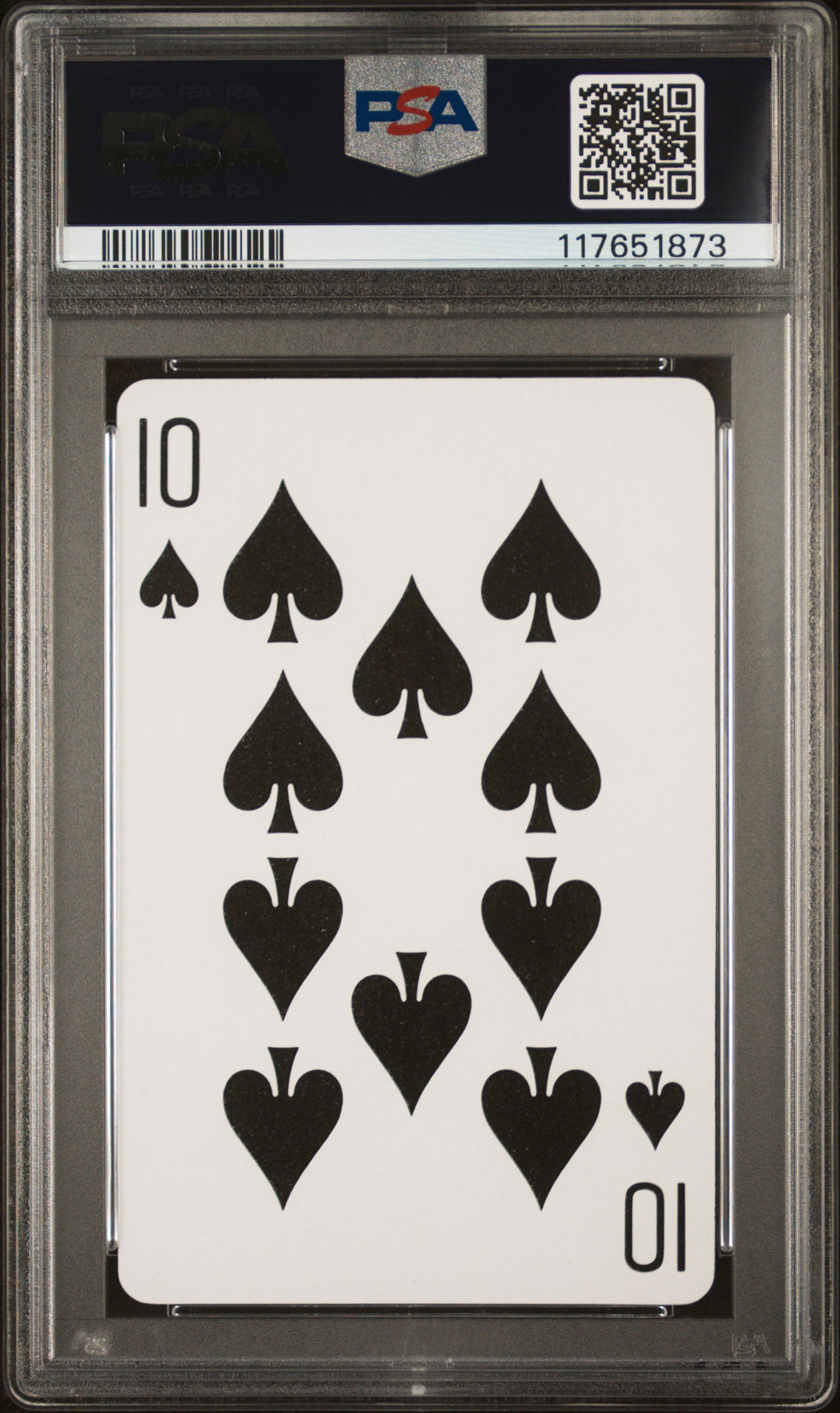 1973 U.S. Playing Card Ruth Babe Ruth 10 Of Spades PSA 10