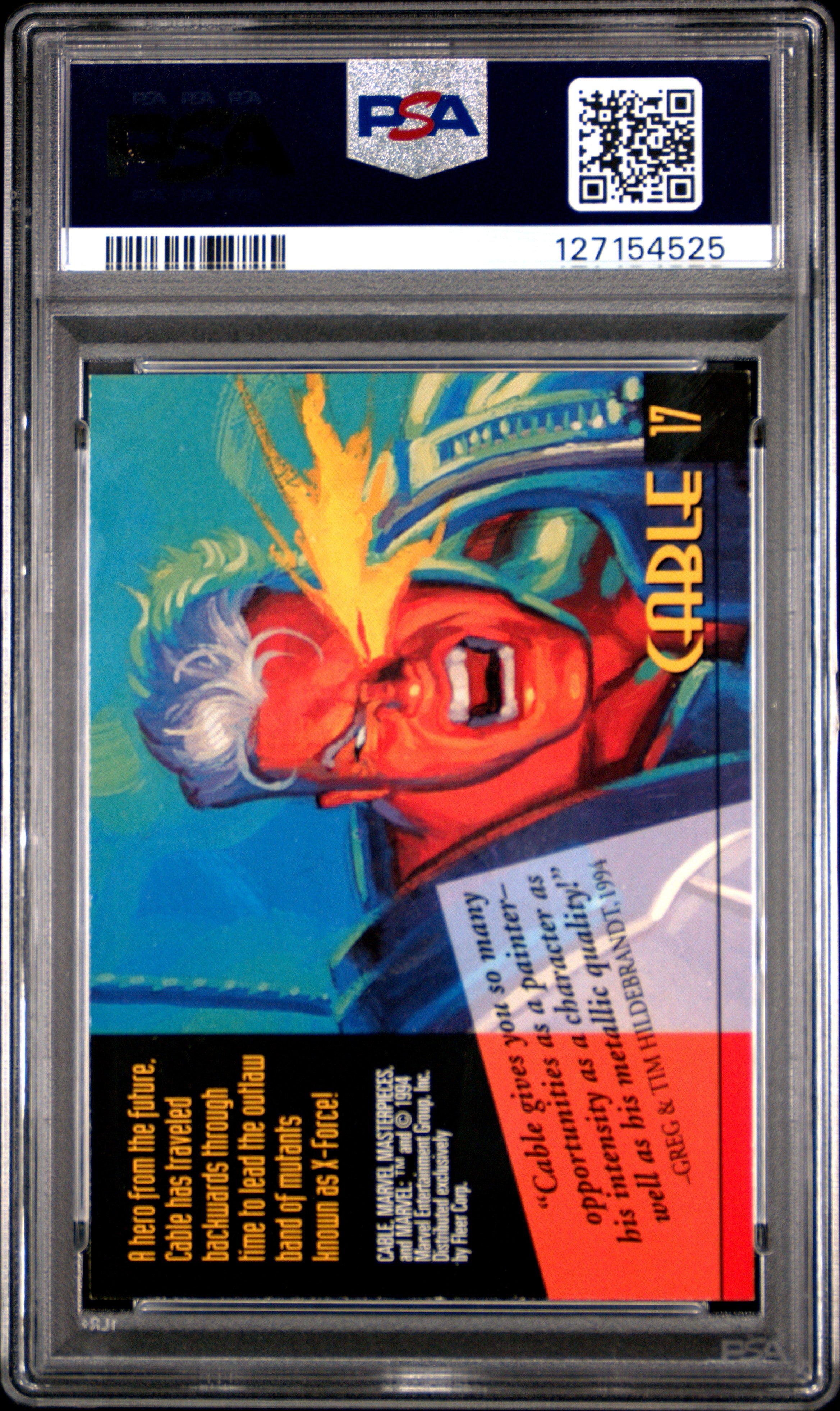 1994 Marvel Masterpieces Cable #17 PSA 7