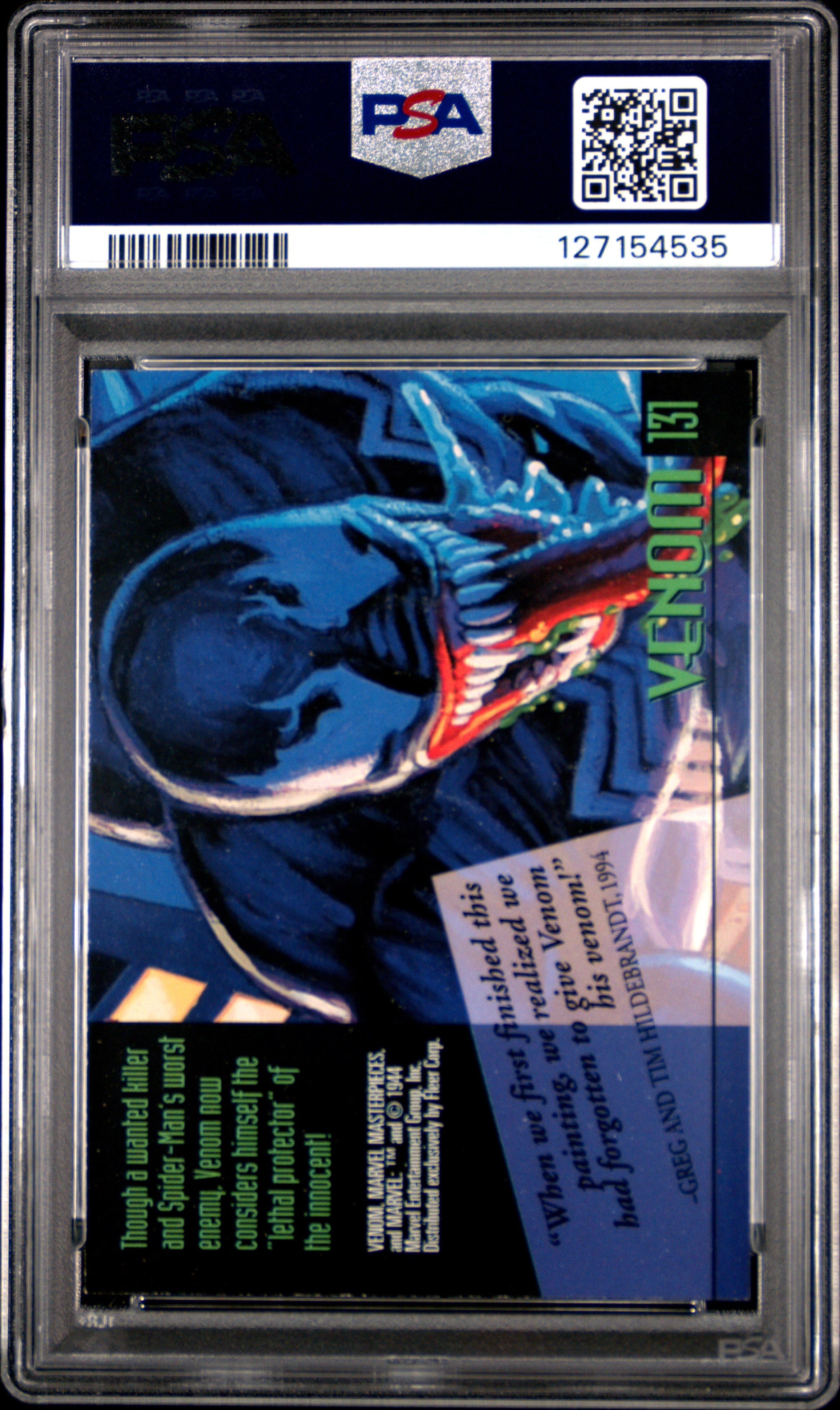 1994 Marvel Masterpieces Venom #131 PSA 7