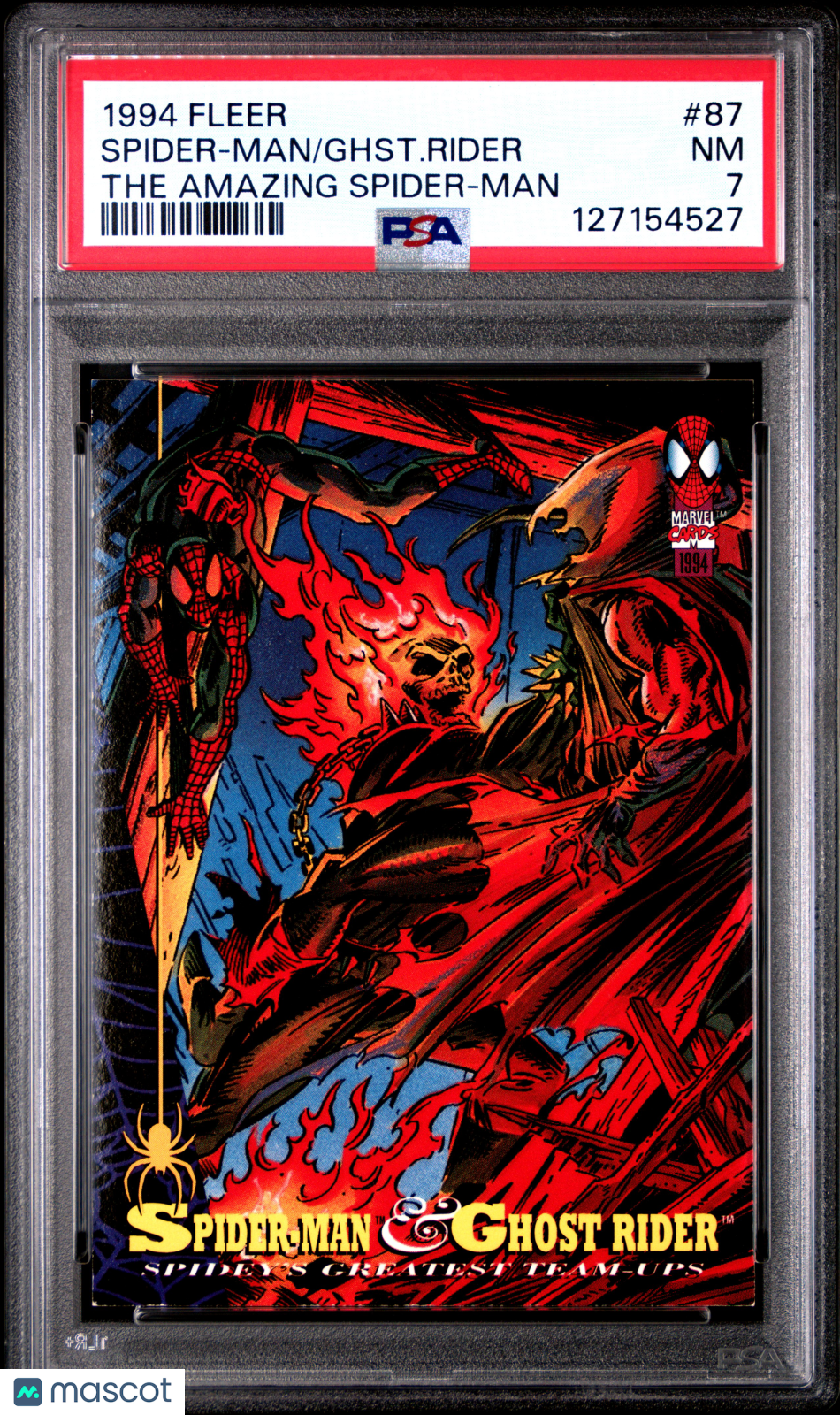 1994 Fleer The Amazing Spider-Man Ghst. Rider Spider-Man #87 PSA 7