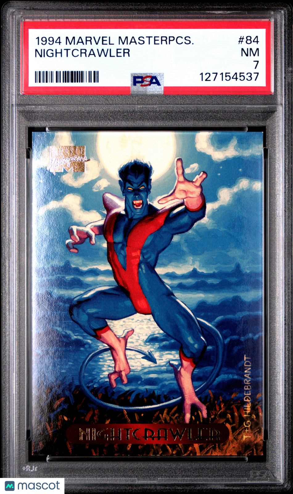 1994 Marvel Masterpieces Nightcrawler #84 PSA 7