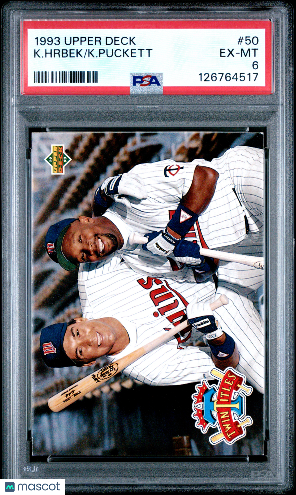1993 Upper Deck K. Puckett K. Hrbek #50 PSA 6